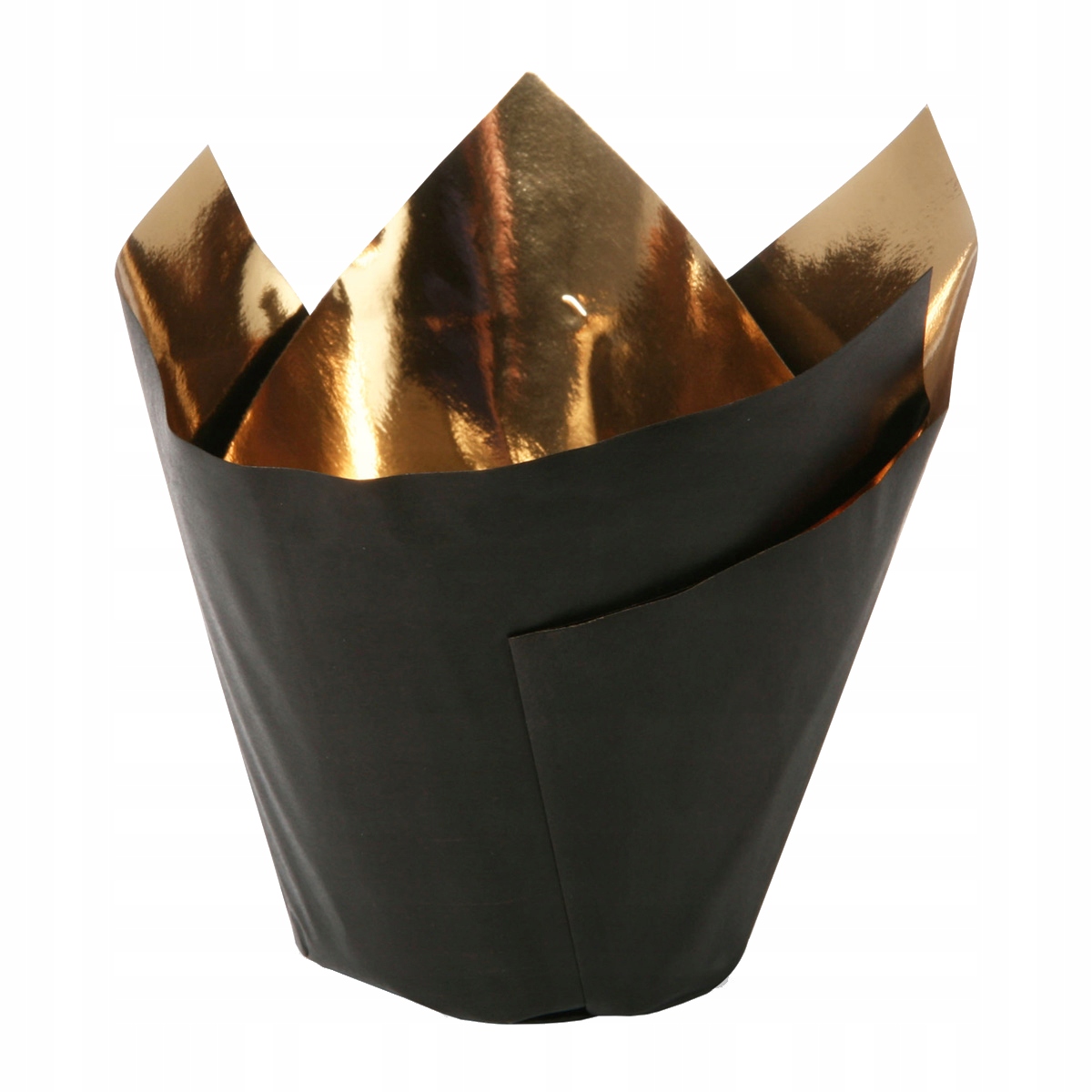 

Papilotki tulipany do muffin złoto-czarne 100 szt.