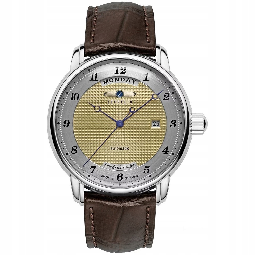 Pánské Hodinky Zeppelin 85625 hnědý řemínek