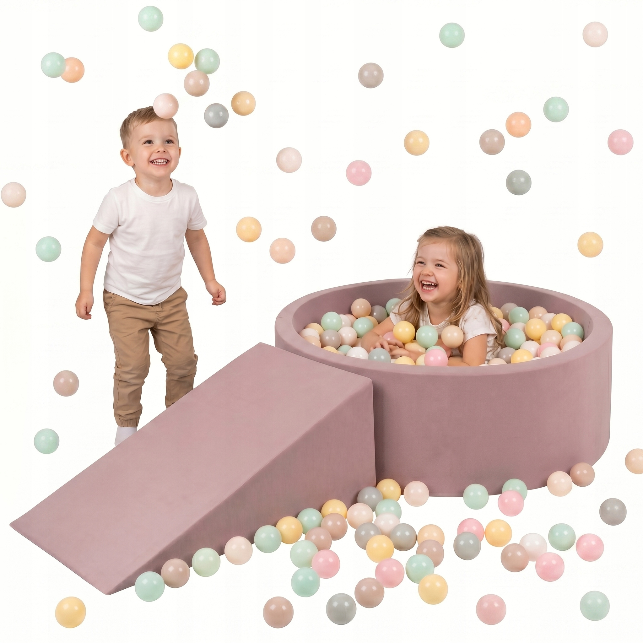 Basen z Kulkami Klinem 90x30cm Piankowy Plac Zabaw Dla Dzieci 100 piłeczek