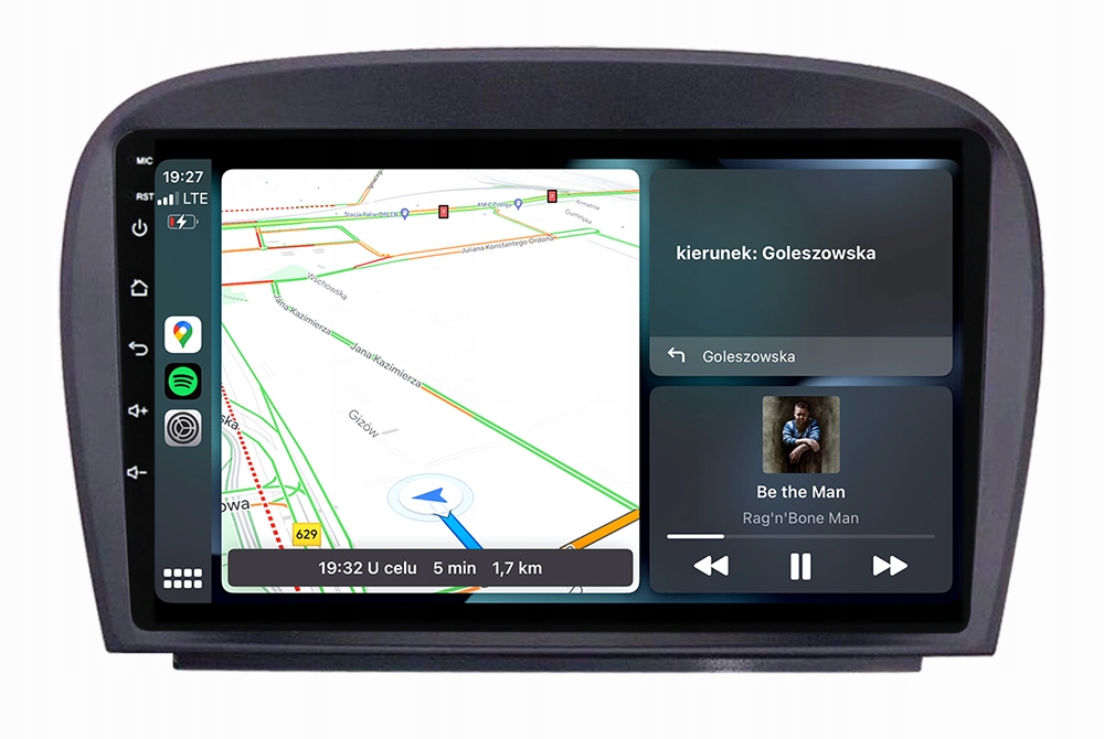 Mercedes Sl R230 Polift Radio Nawigacja Android Carplay 8GB/128GB Dsp