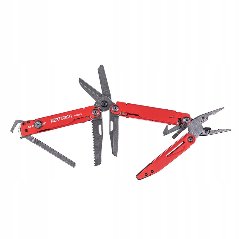 Multitool ratowniczy Nextorch Pioneer MT20 14 funkcji Red