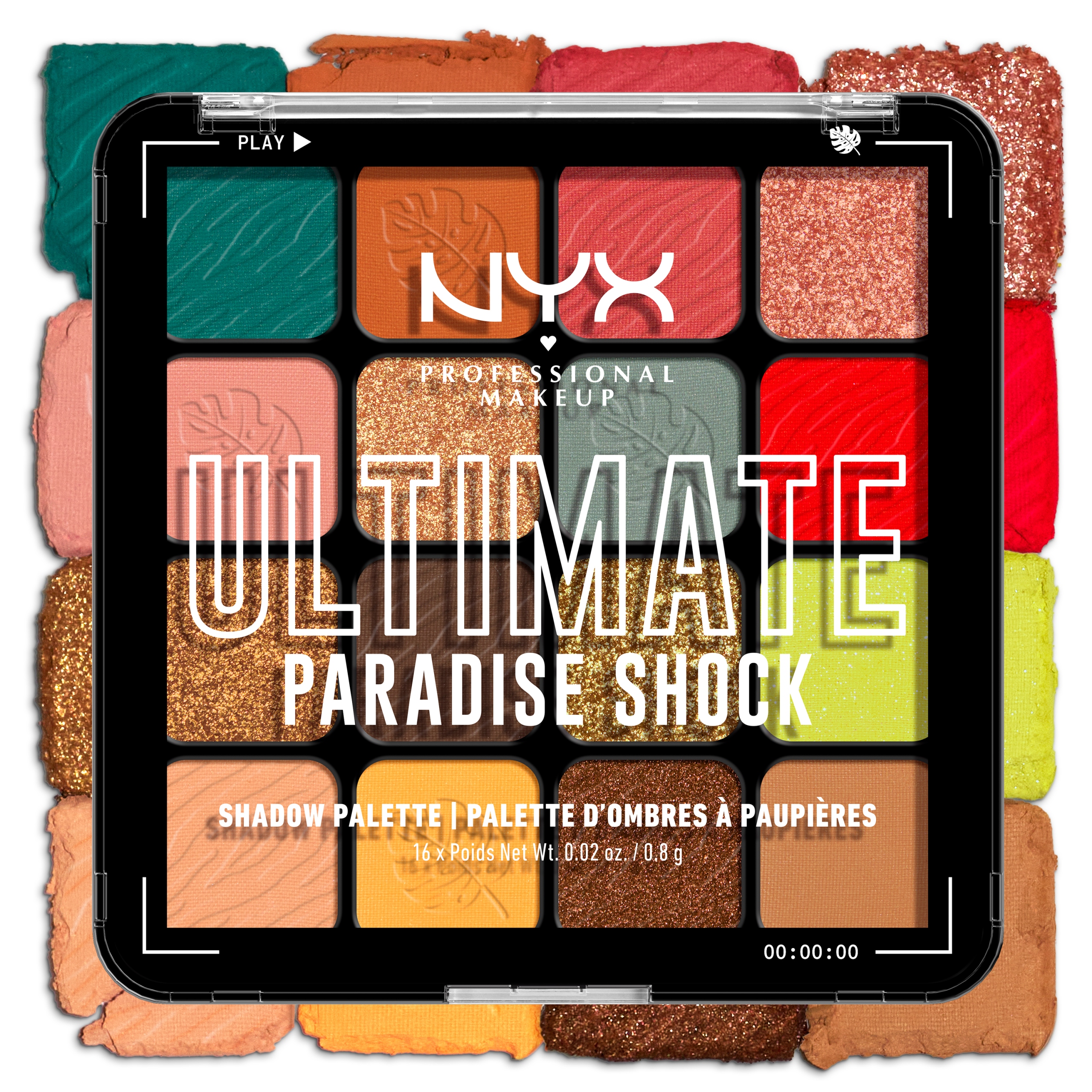Nyx Ultimate Tropic Shock Wegańska Paleta Cieni do Powiek 02 Paradise Shock