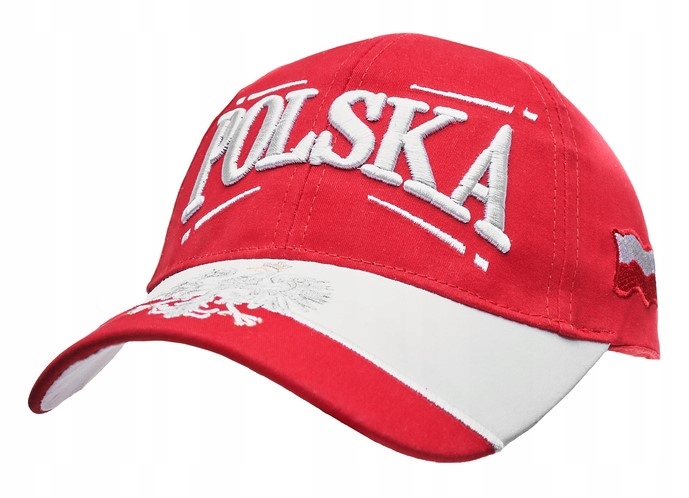CZAPKA POLSKA Z ORŁEM I DASZKIEM POLSKA BEJSBOLÓWKA CZAPKA KIBICA POLSKA