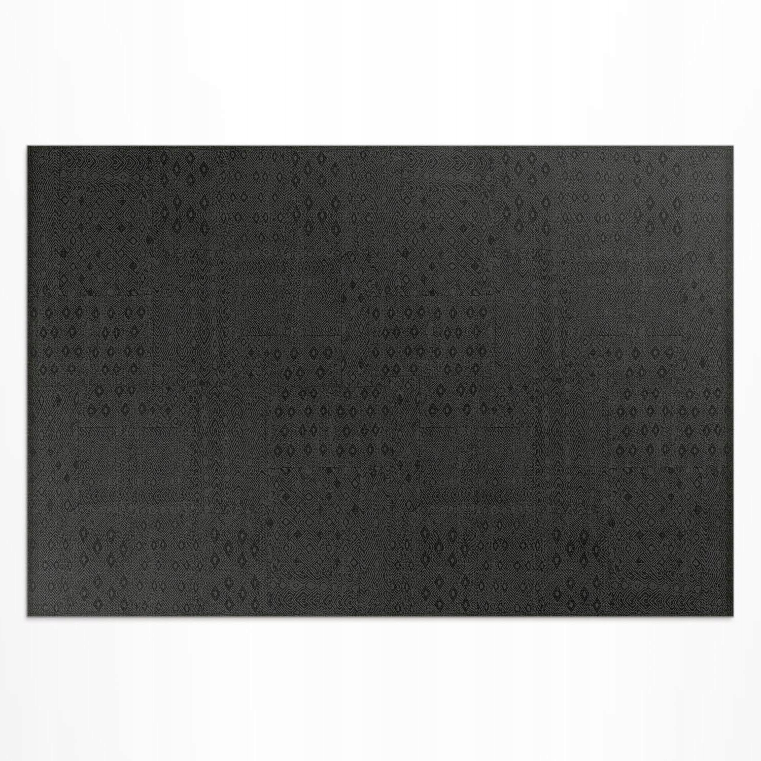 Vinylový koberec na terasu Balkón Tmavá textúra imitácia tkaniny 225 x 150 cm