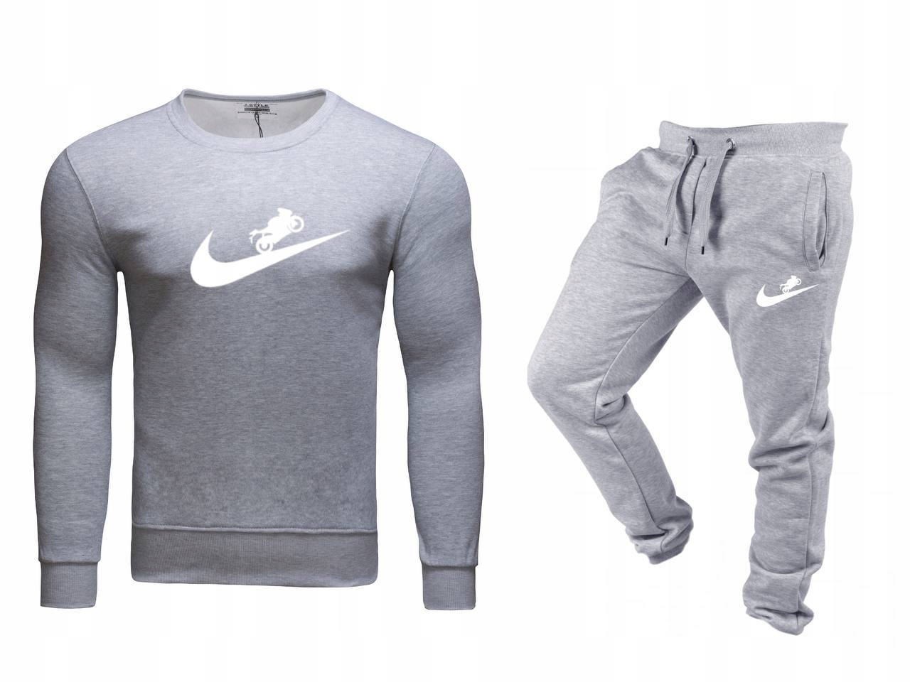 Pánská Teplákovka Tepláková Souprava Na Motocykel Šedá XXL