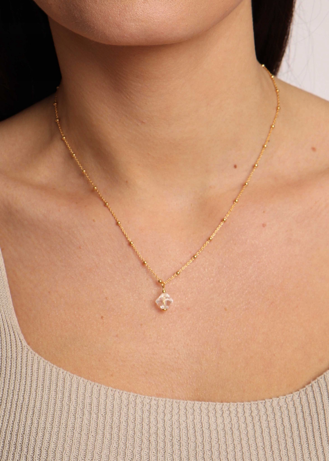 Řetízek s přívěskem Křišťál Horský