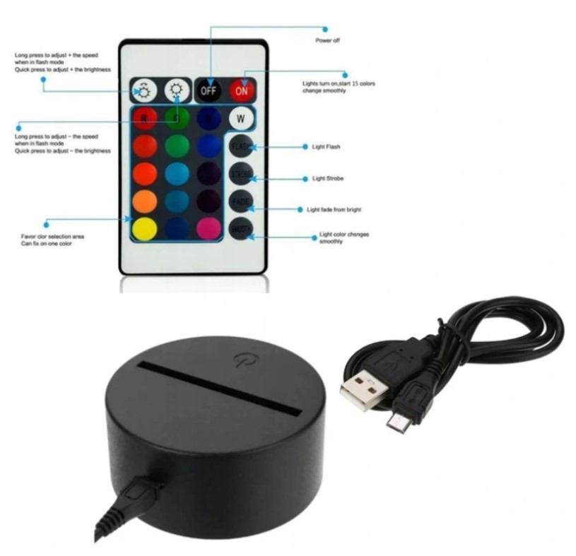 LAMPKA Z IMIENIEM 3D LED PIŁKA DO KOSZYKÓWKI Rodzaj gwintu zintegrowane źródło LED