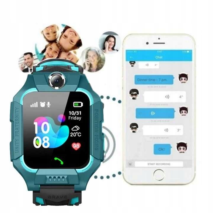 SMARTWATCH SIM PL LOKALIZATOR Zegarek GPS SMART WATCH Materiał paska guma