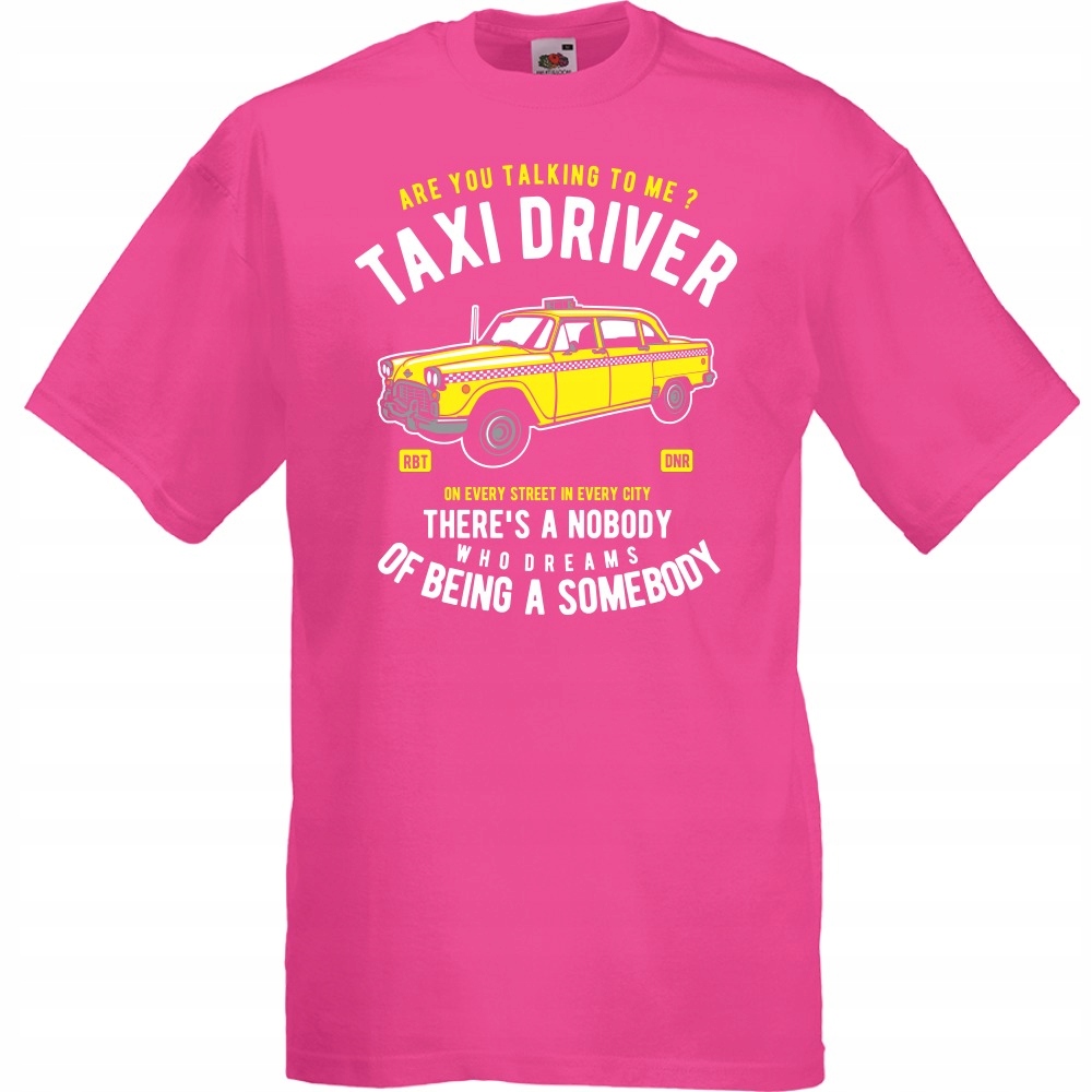 

Koszulka taksówka taksówkarz taxi XXL fuksja