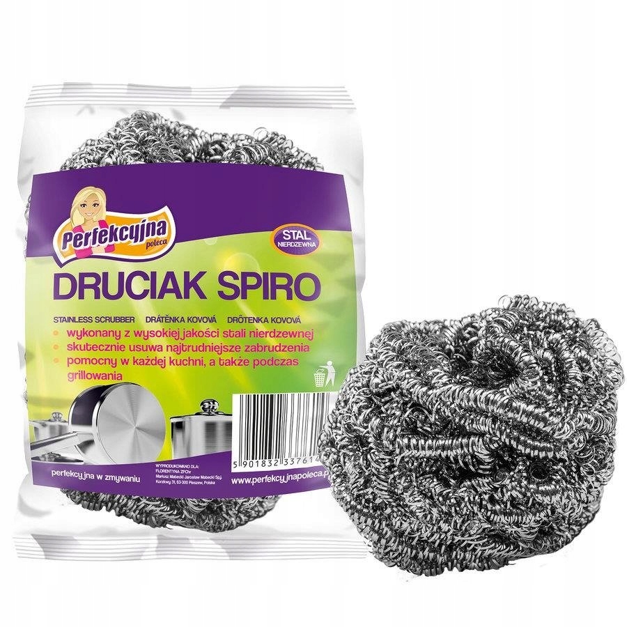 

Zmywak Czyścik Druciak Stalowy Spiro Praktyczna