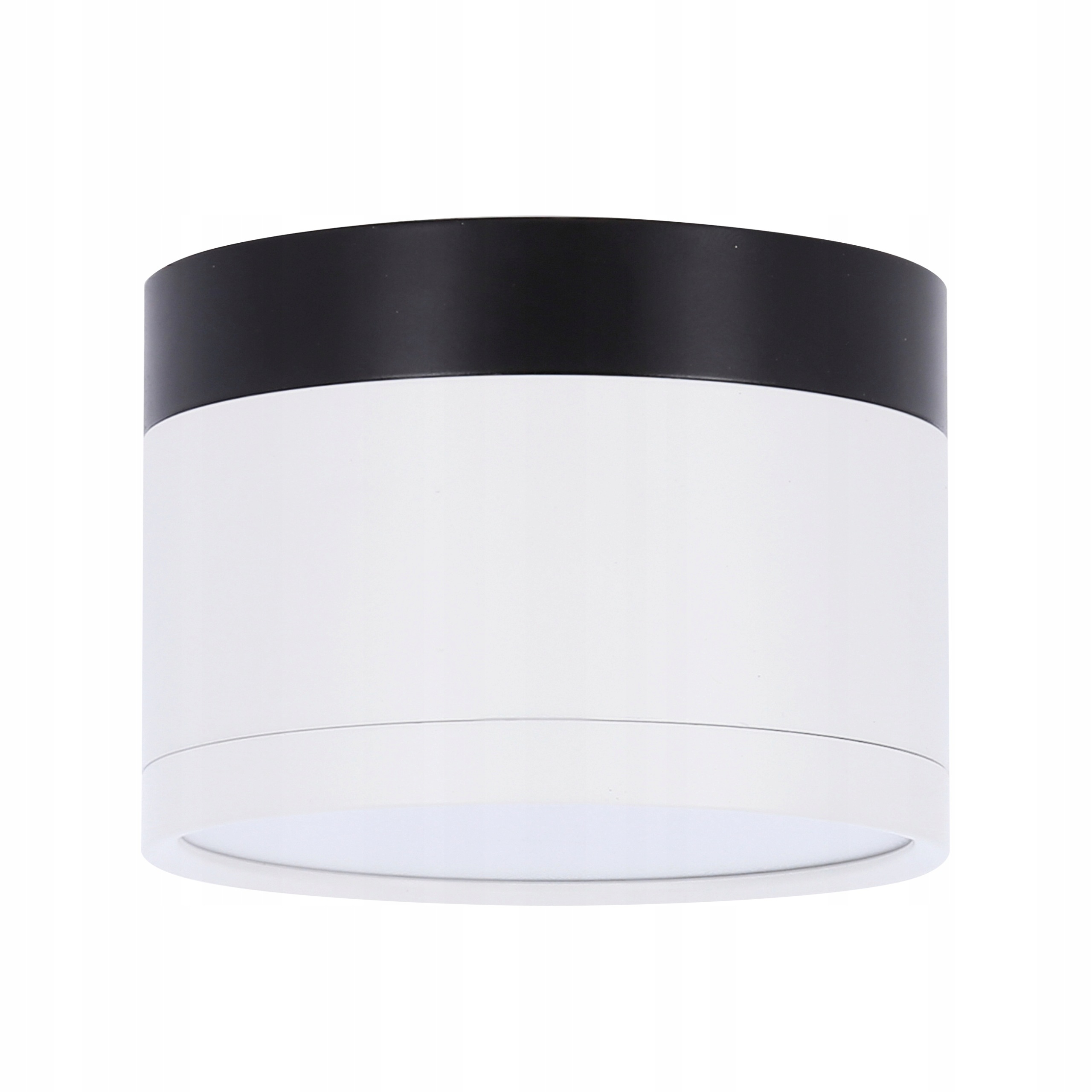 Elegantní stropní svítidlo na omítku Tuba 9W Černobílá Led 4000K