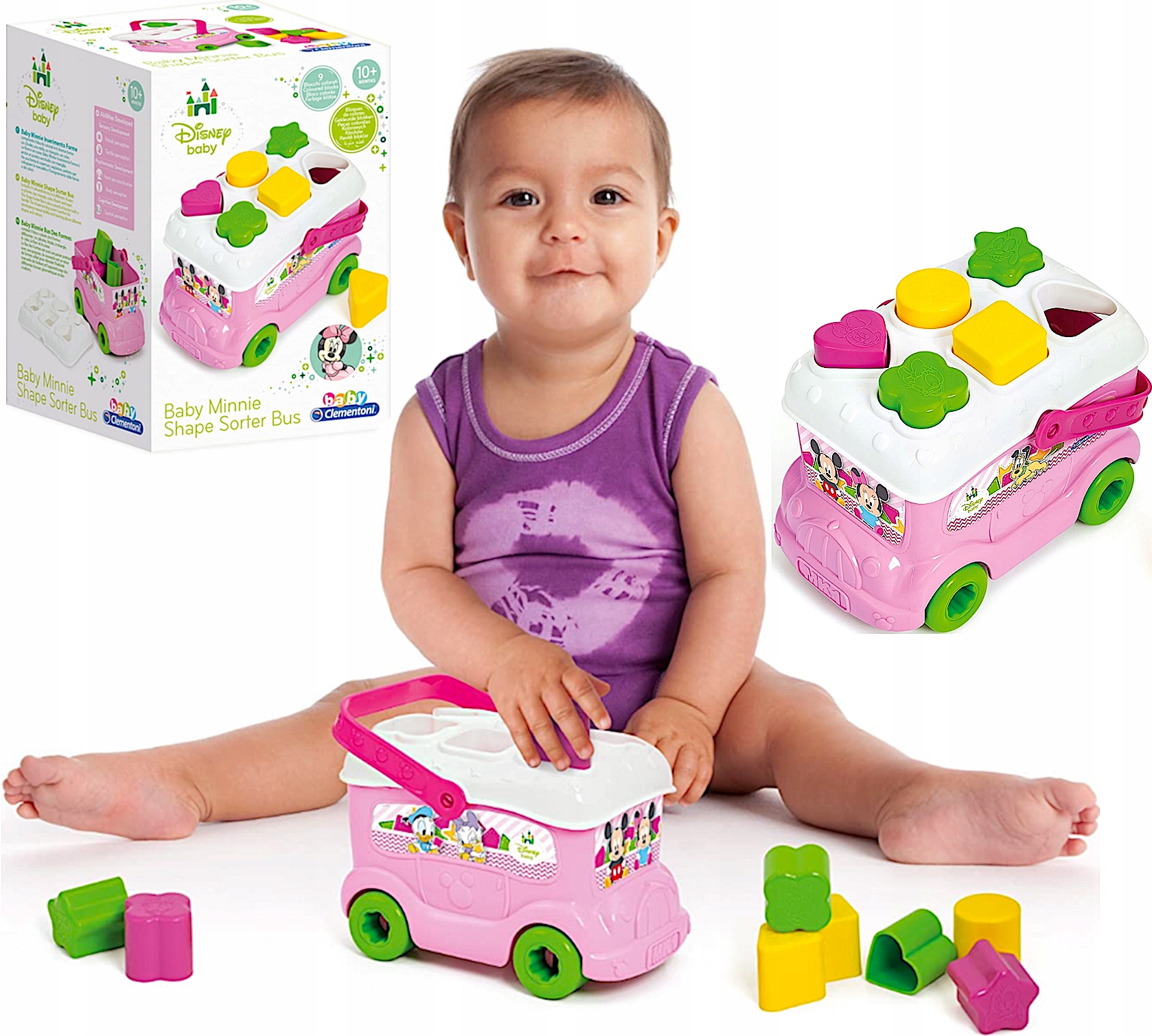 

Autobus Baby Myszka Minnie Sorter Klocki Clementon
