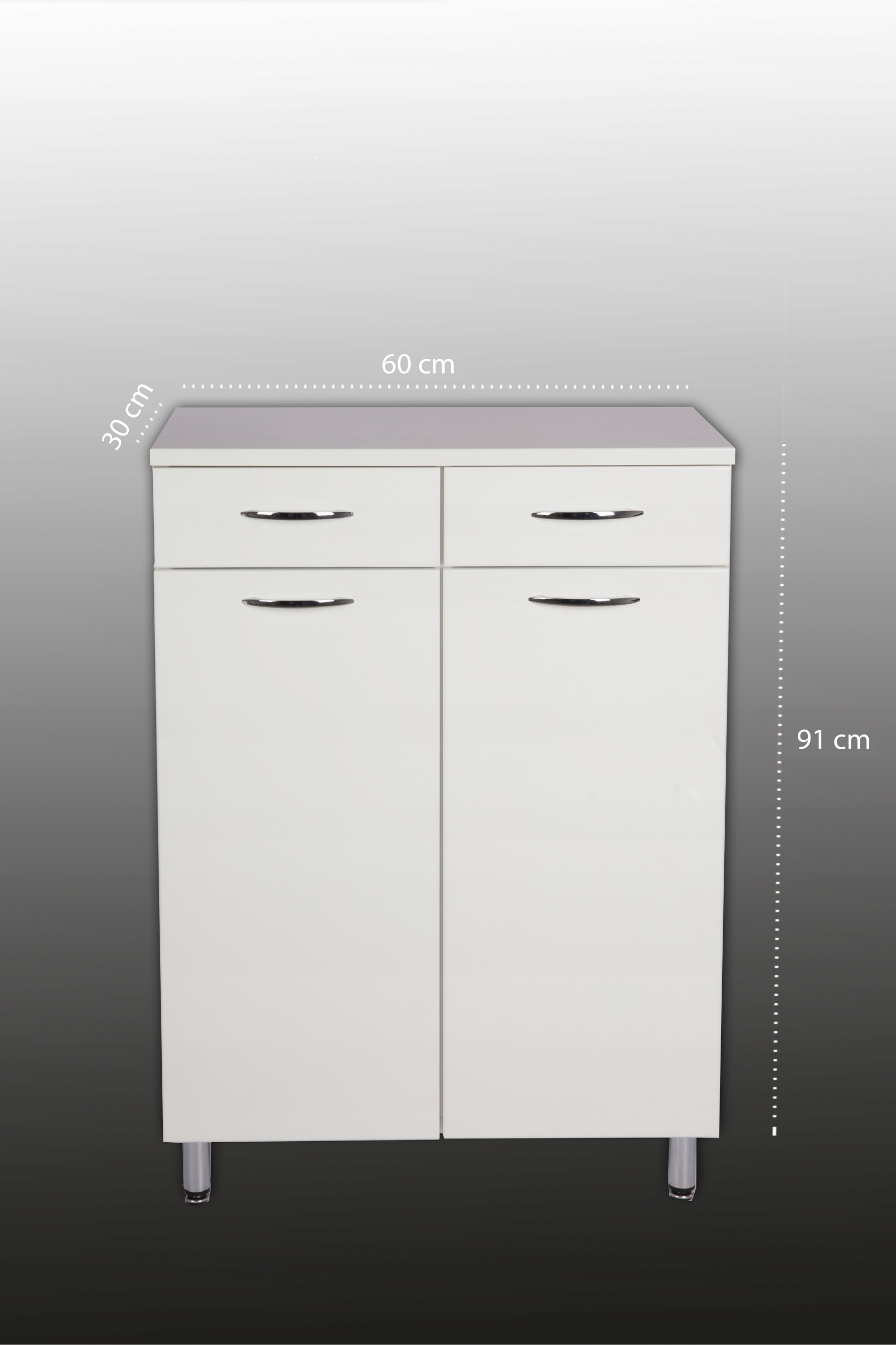 SZAFKA ŁAZIENKOWA KOMODA STOJĄCA Z KOSZAMI DOMYK EAN (GTIN) 5905481956912