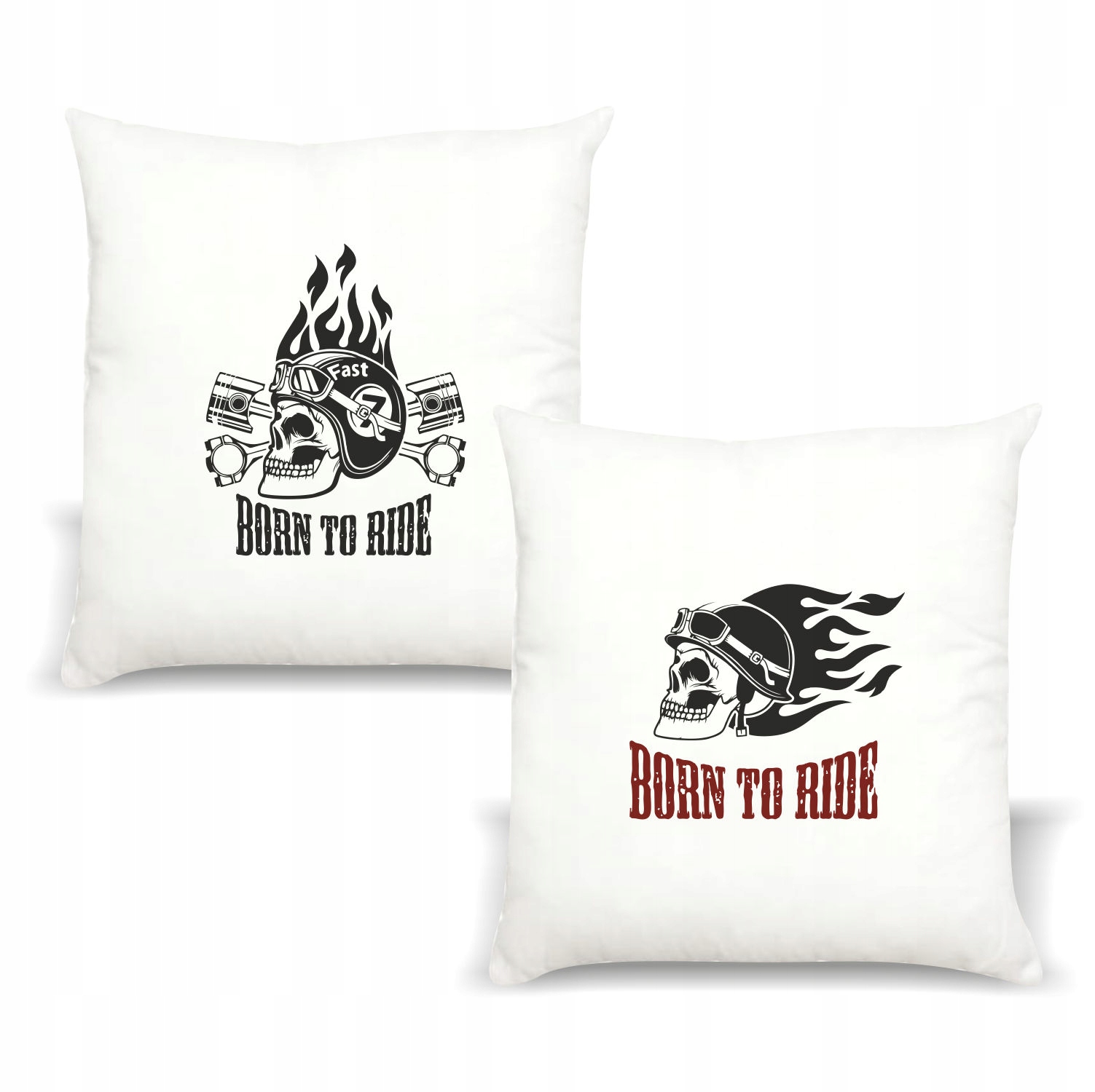 Poduszka z nadrukiem PREZENT BORN TO RIDE