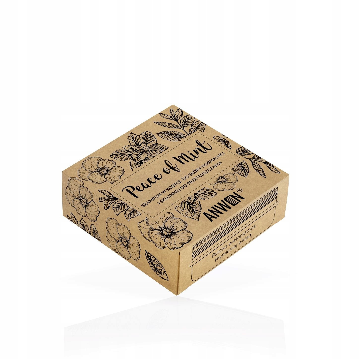 

Anwen Peace of Mint szampon w kostce 75g Puszka