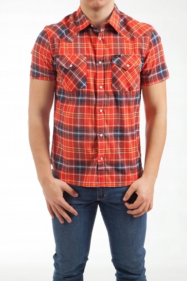 

Koszula Lee Ss Western Poppy Red L640DKNH R. M
