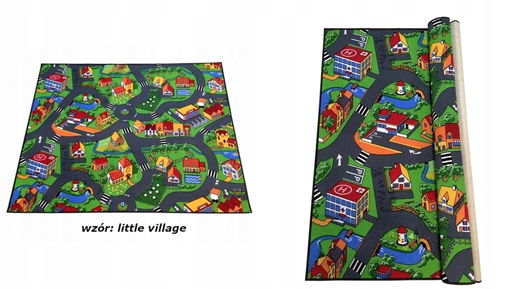 

Dywan miasto ulice 100x200 farma cars