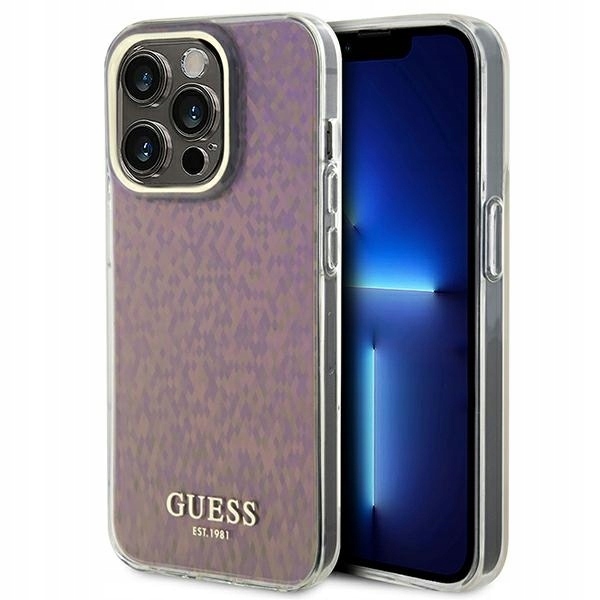 Guess GUHCP15XHDECMP iPhone 15 Pro Max 6.7" růžový/pink hardcase IML Facete