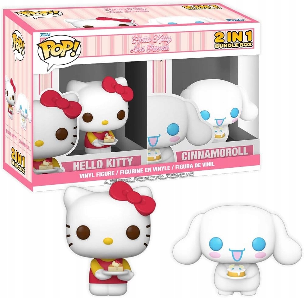 Exkluzivní Hello Kitty Box Cinnamoroll & Hello Kitty s dortem sestavený