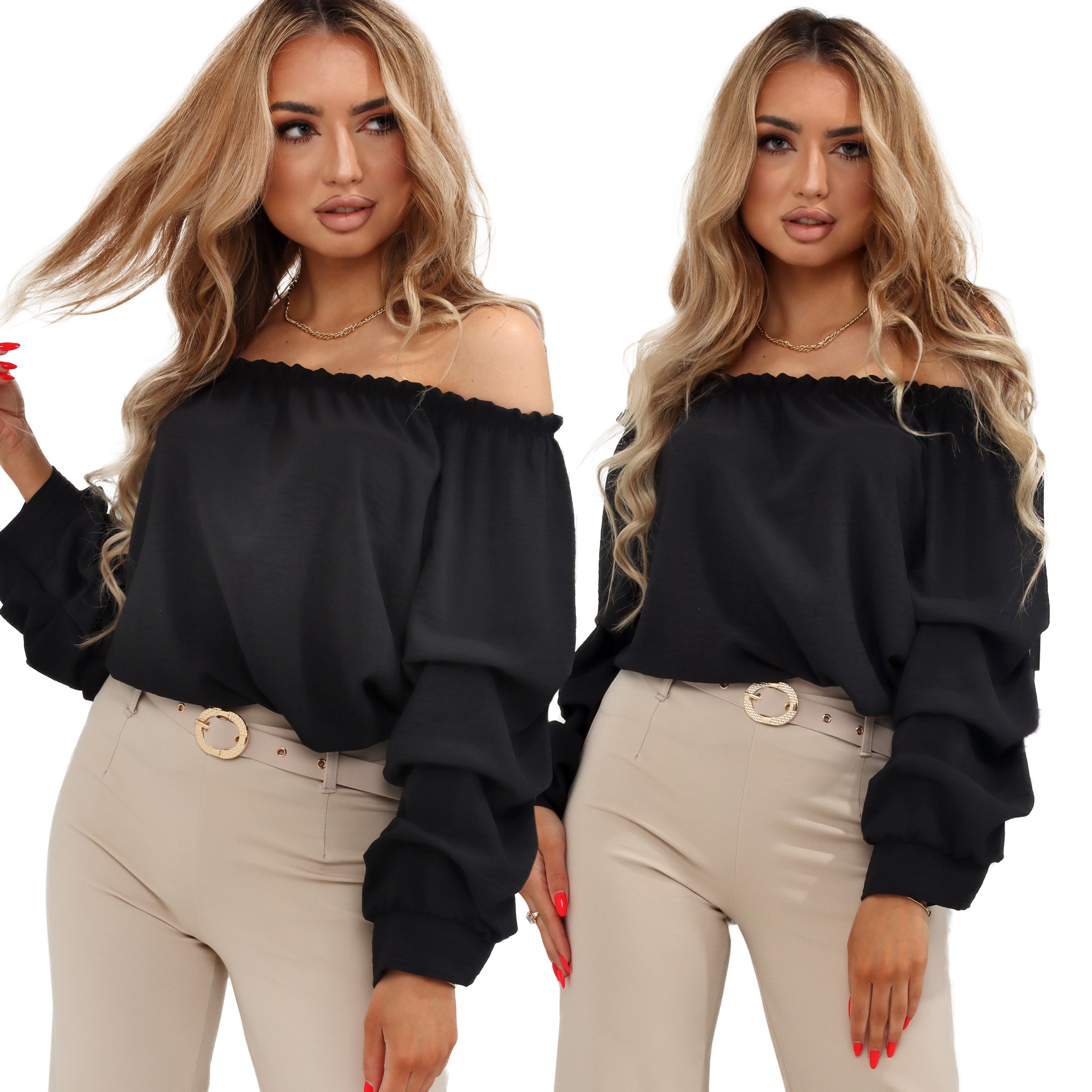 

Bluzka Damska Koszulka T-shirt Top Lato Boho Czarn