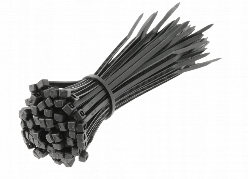 Opaska kablowa czarna 2,5x100 nylonowa, odporna na Uv (op.=100szt) Hogert