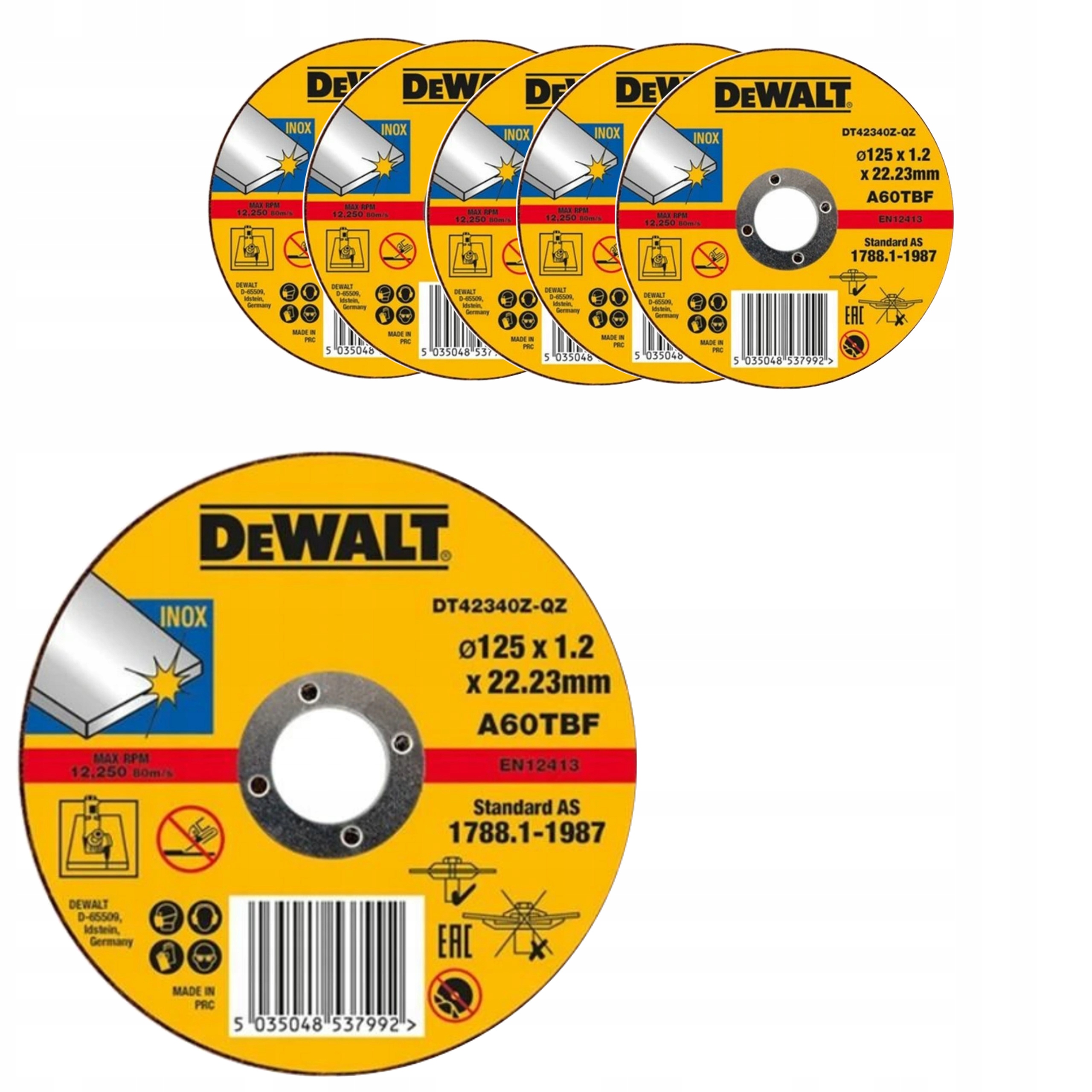 

Tarcza Do Metalu 125x1,2MM Tarcze 5szt Dewalt