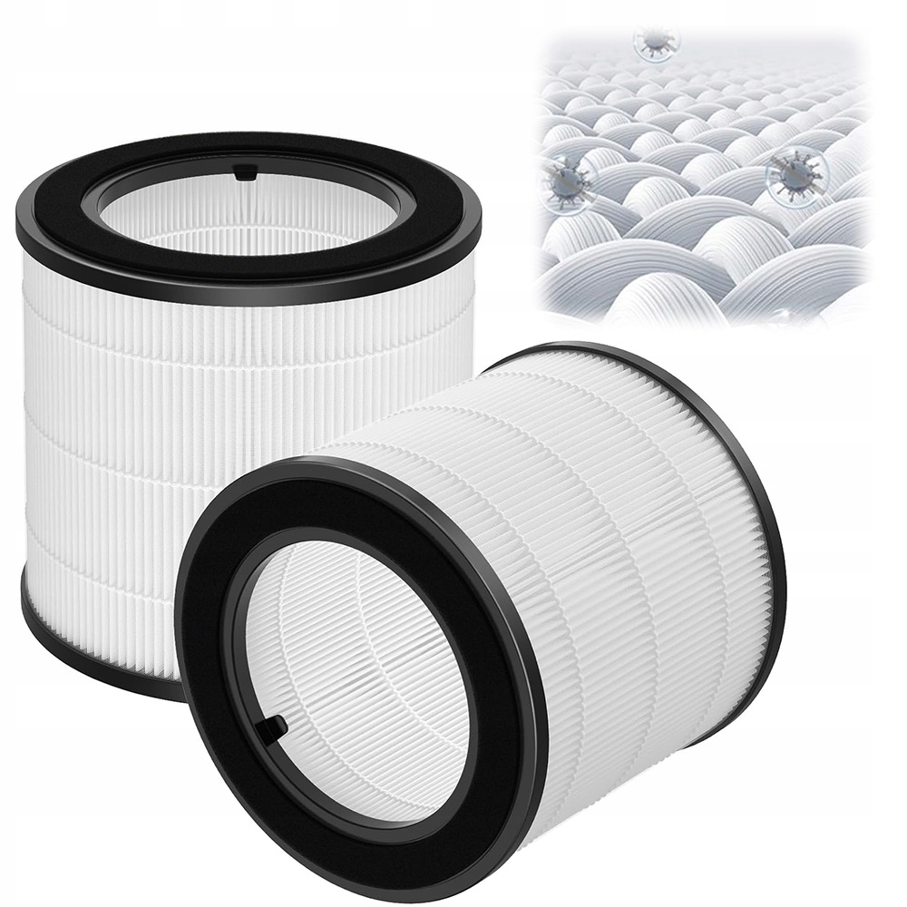 2X Filtr Hepa Wymienny Do Oczyszczaczy Philips Seria 800 Biały