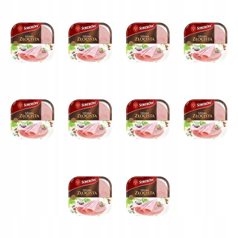 Zlatá šunka plátky 148 g Sokołów X10