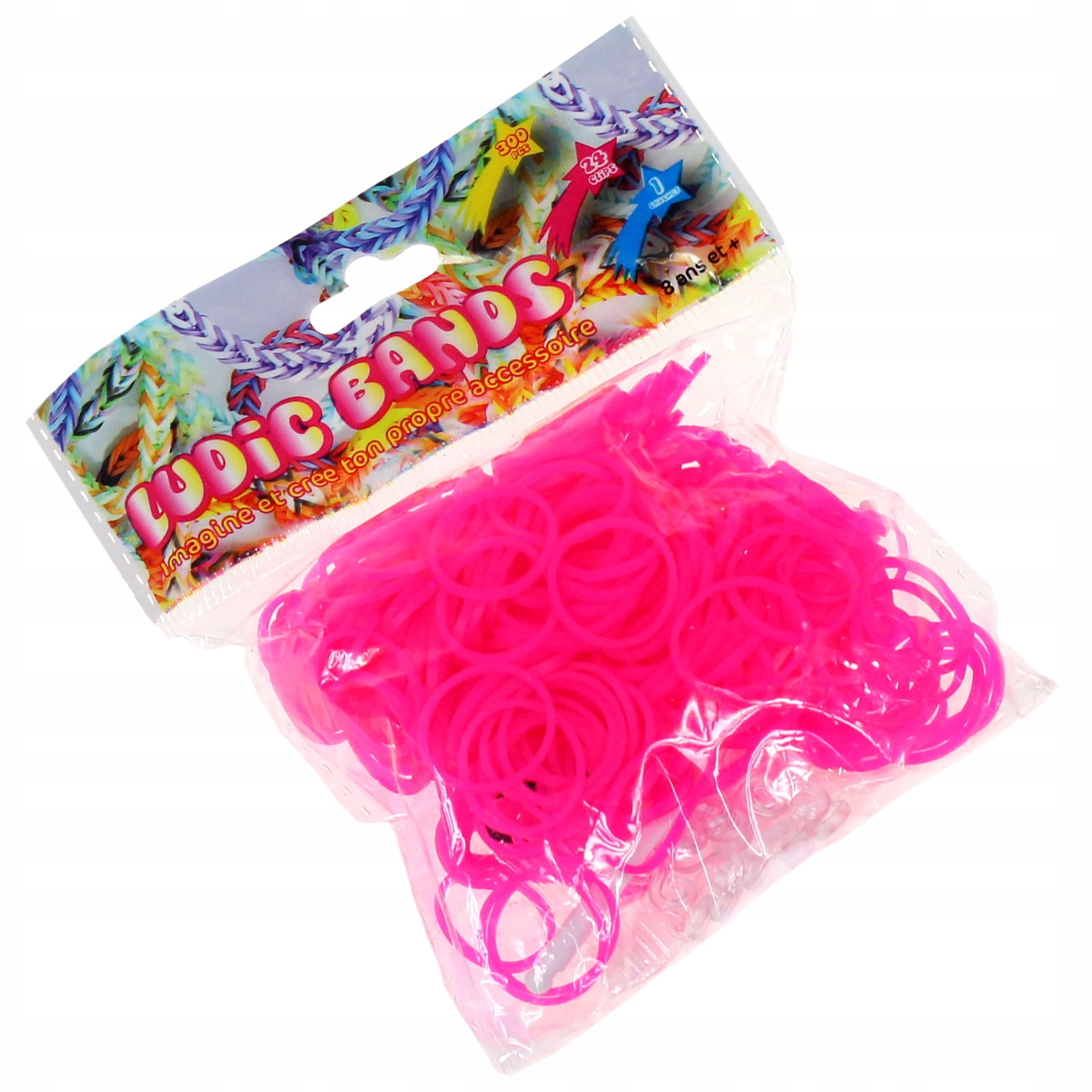 

Gumki do bransoletek Loom Bands 250 szt. Różowe