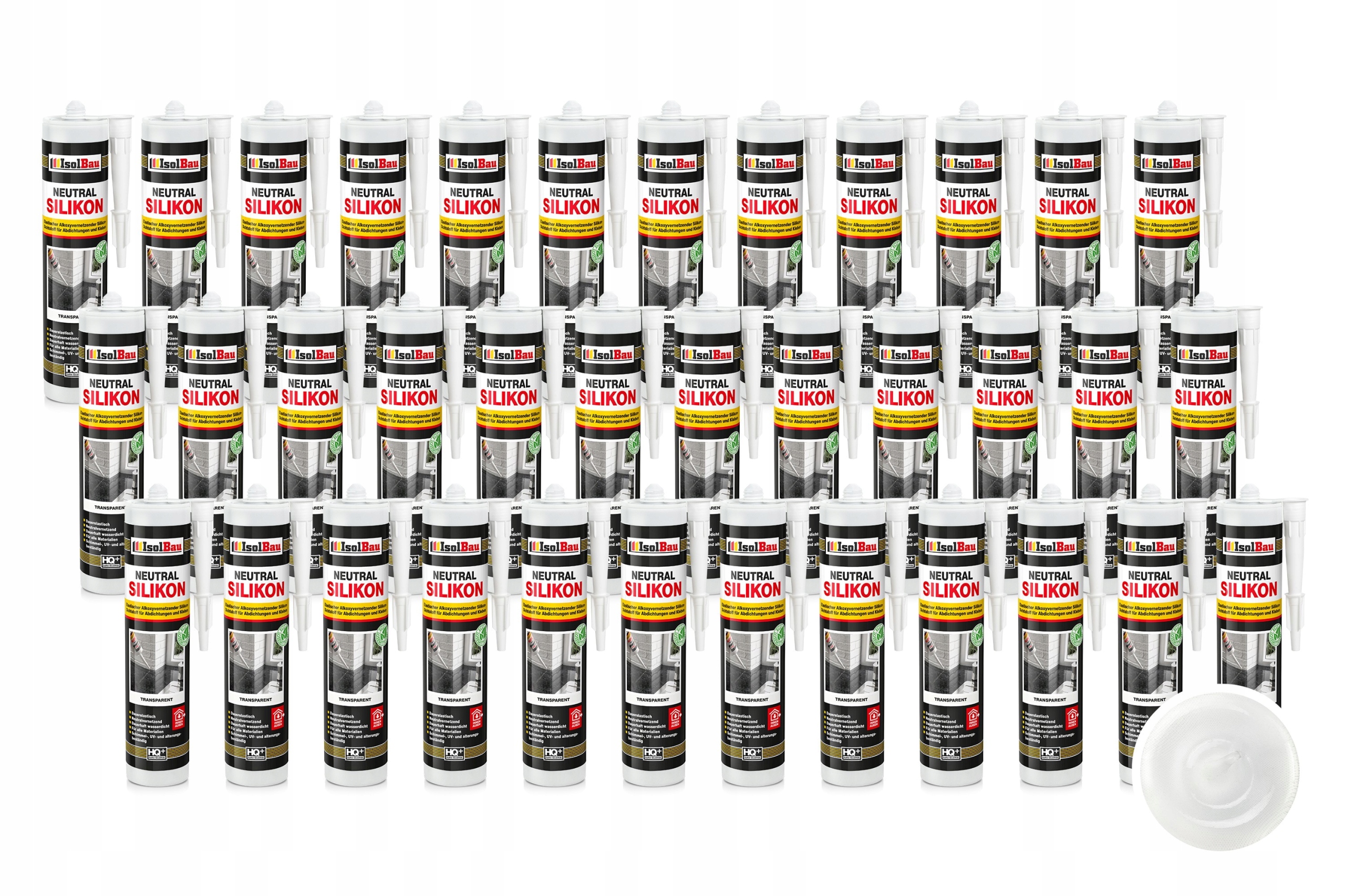 Silikon Neutrální Transparentní 36 x 300 ml do koupelen Kuchyně Kamene
