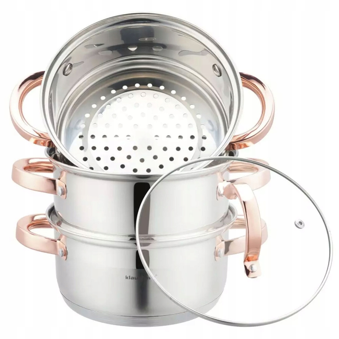 Hrnec Na Páru Klausberg 4 Díly. 18 cm KB-7726 Rose Gold
