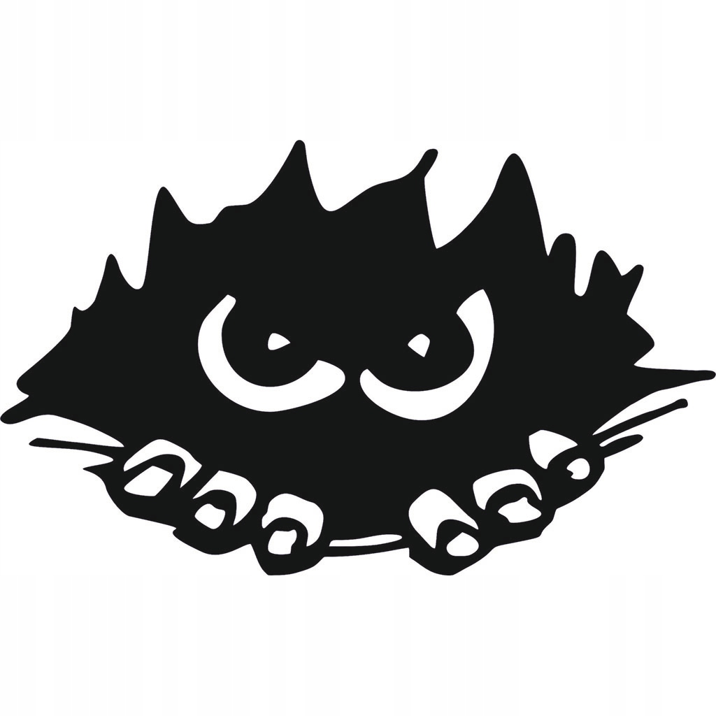 20 x 12 cm Naklejka na samochód auto Stworek Potworek Rysę Odprysk