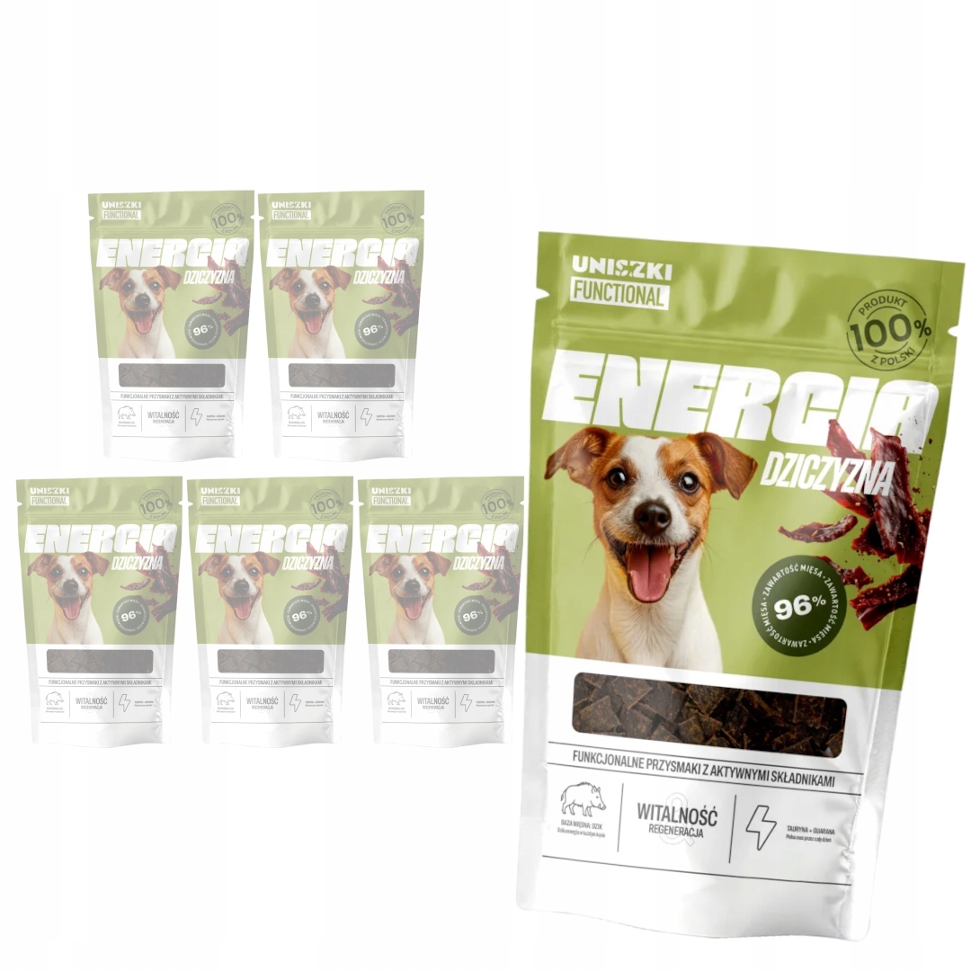 Uniszki Functional Energia Na Vitalitu 6x90g Psí Pamlsek se zvěřinou
