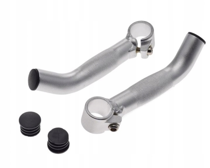 ROGI KIEROWNICY ROWEROWE srebrne ALUMINIOWE 2 SZT AWR2094S 02507