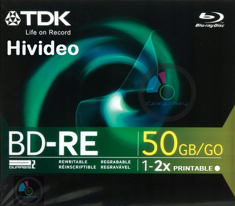 

Tdk Hivideo Bd-re DL 50GB Printable 1szt kopertaCD