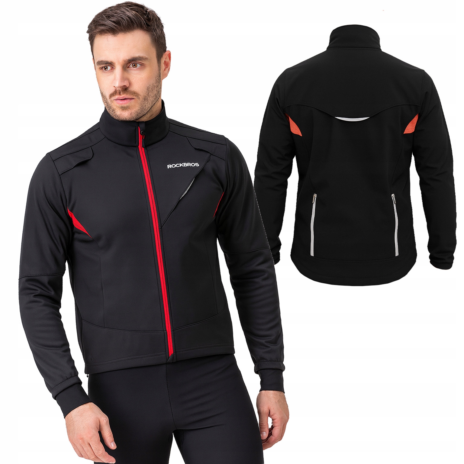 Kurtka rowerowa zimowa wodoodporna wiatroodporna, ciepła do-10°C, XL