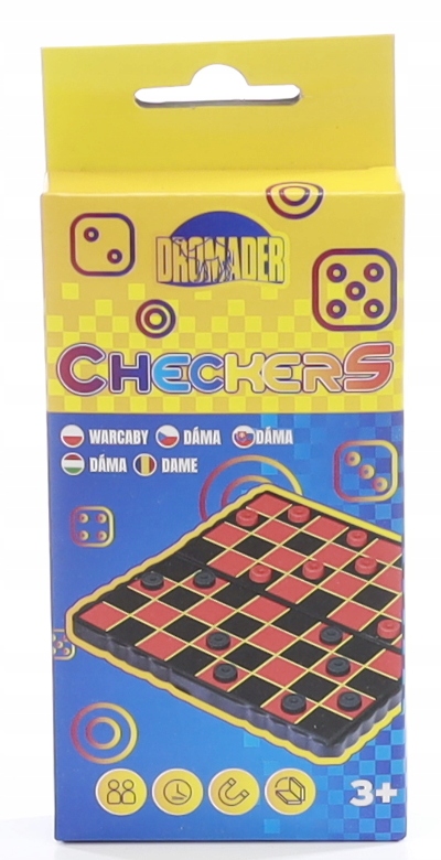 GRA PODRÓŻNA MAGNETYCZNA WARCABY na magnes