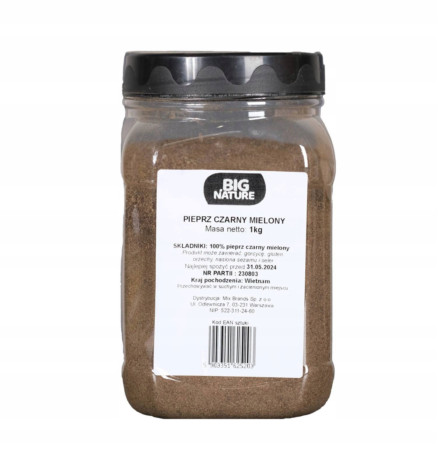 Levně Pepř Černý Mletý 1 Kg Mixbrands