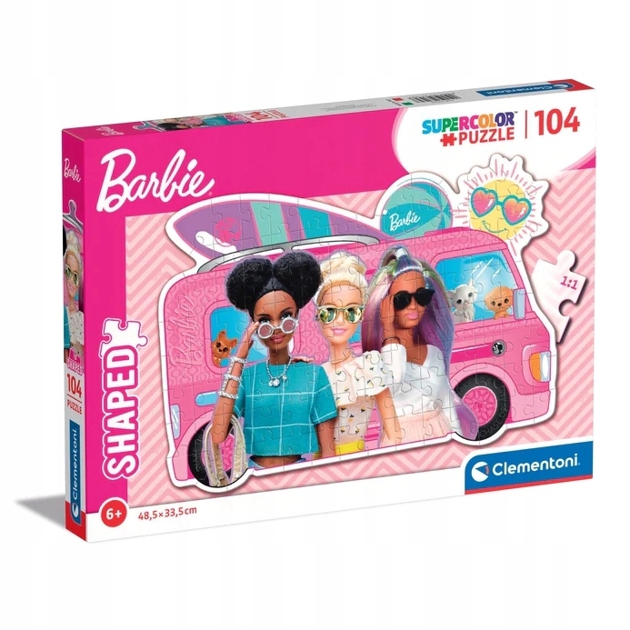 

Clementoni, Puzzle 104 el. Shape Barbie (27162)