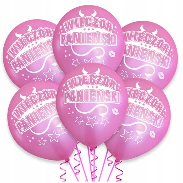 

Balon Wieczór Panieński Perłowy Róż 30cm/10sztuk