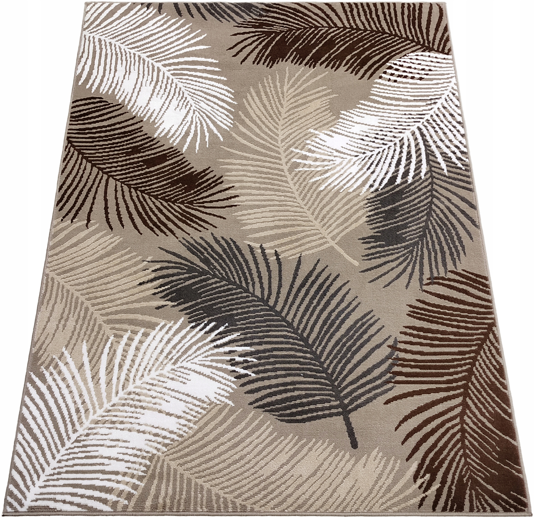 Koberec 120x180 Moderní Do Obývacího Pokoje, Tkaný, Béžový, Hnědý, Do Pokoje