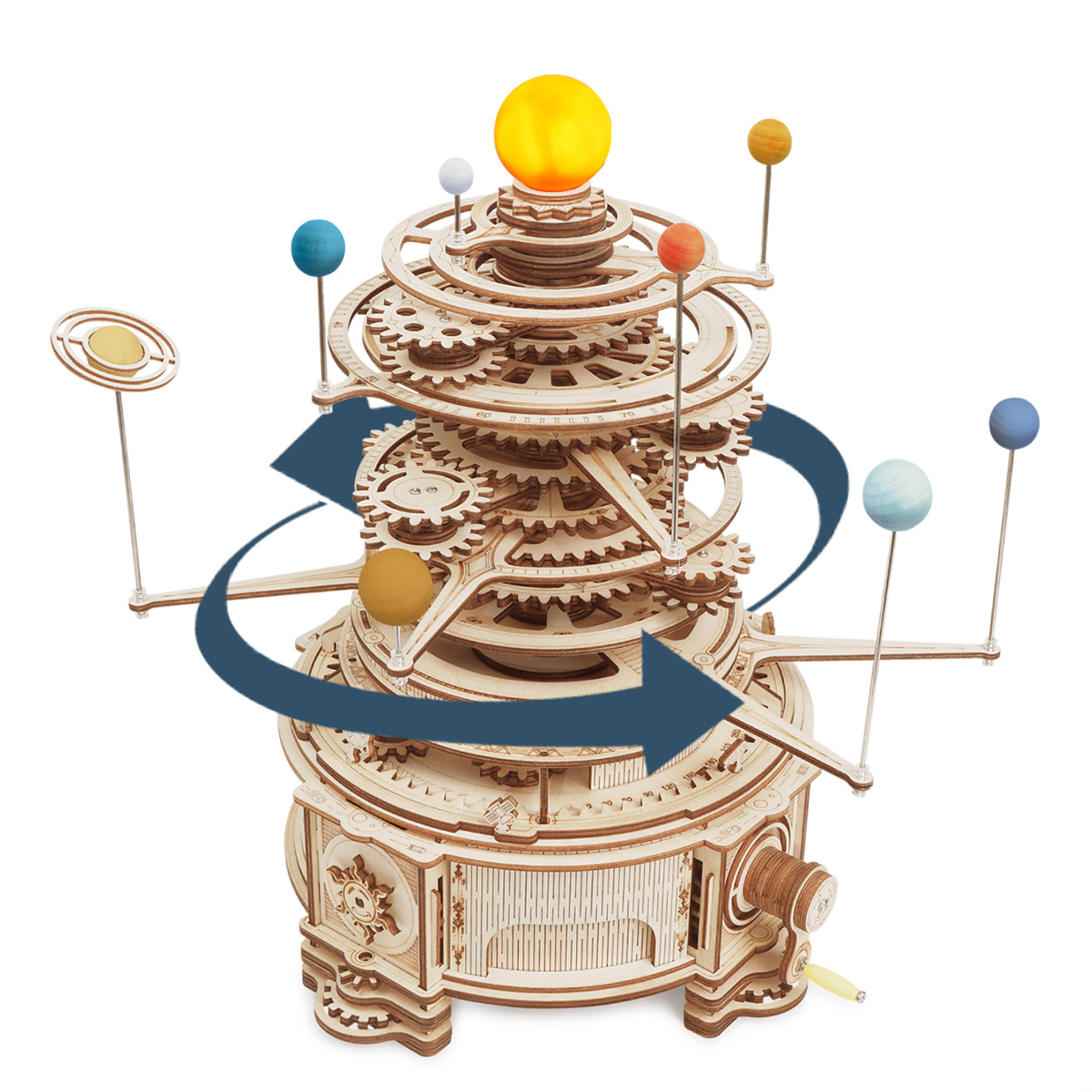 

Diy drewniany 3D model maszyny obrotowej