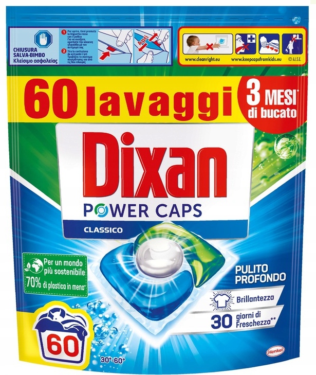 Levně Dixan Classico Kapsle na praní 60 kusů Itálie