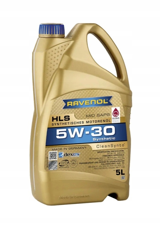 Ravenol Olej 5V30 5L Hls Clean Synto Sn/cf 229.52 229.51 229.31 LL04