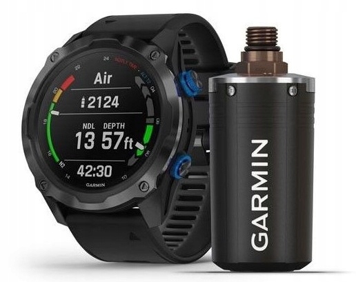Garmin Descent Mk2i Titan Carbon Gray DLC/Black Silicone Band T1 Tracker