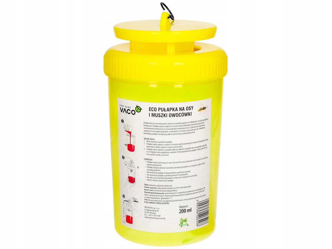 

Pułapka na Osy i Muchy + wkład 200ml kpl Vaco Eco