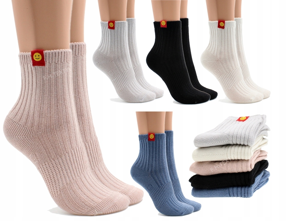 

5X Bawełniane bezuciskowe skarpety Premium 39-42
