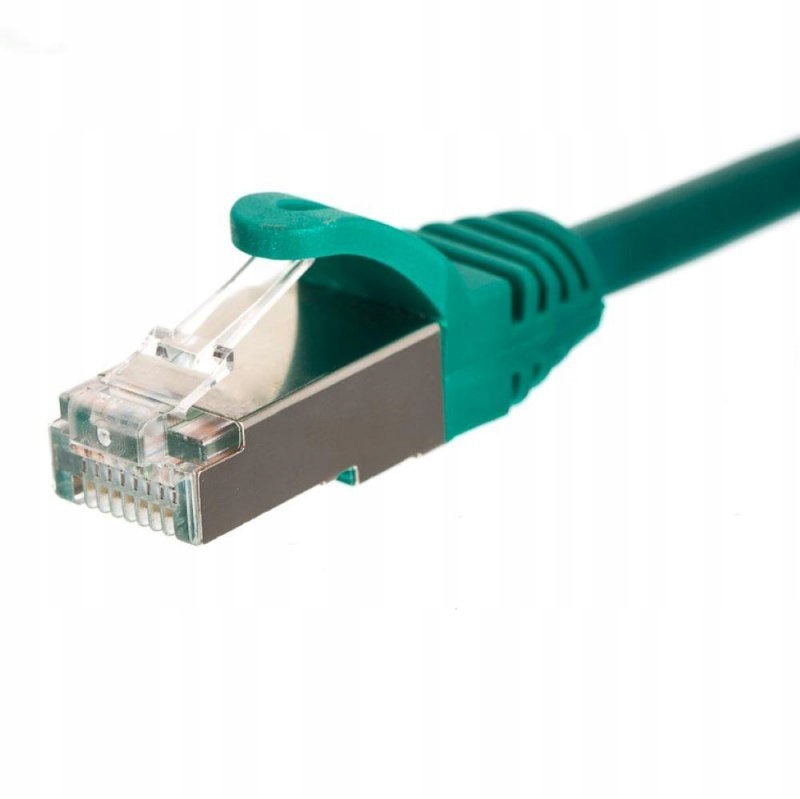 Patchcord RJ45, Netrack osłonka zalewana, kat. 5e Ftp/stp, 10m zielony