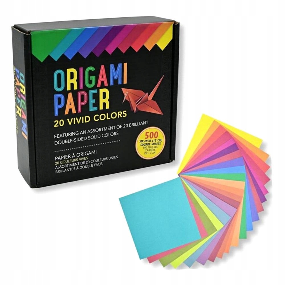 Papier Origami Kolorowy 500SZT