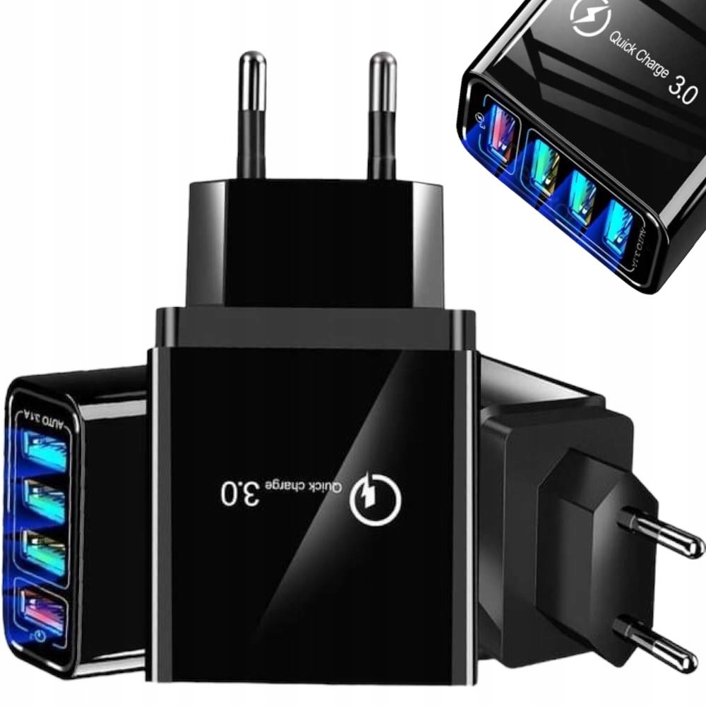 

Szybka Ładowarka Sieciowa 4 X Usb Quick Charge 3.0